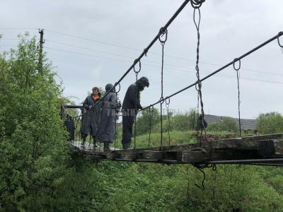 Подвесной мост в Понино ( Удмуртская Республика  )